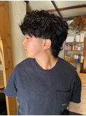 人気のメンズパーマ「マレットヘア」♪担当野坂