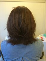 カタチヘアー(HAIR) やさしい。。。シンプルミディアムレイヤーのカタチ