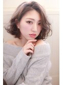 外国人風カラーボブ