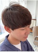 韓流前下がりノーセットナチュラルマッシュソフトツーブロック