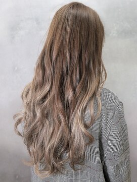 オーブ ヘアー ニコラ 大橋店(AUBE HAIR nicola) 【AUBE HAIR】アッシュベージュグラデーション_ラフロング