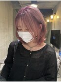 淡めピンク×ウルフヘア 【OAK戸塚】