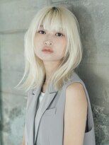 ミンクス 原宿店(MINX)&nbsp;爽やかなホワイトブリーチで おしゃれ上級者に