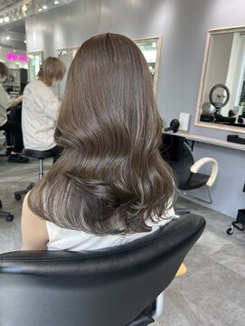 アソビセカンド 原宿(ASOBI 2nd) オリーブベージュ　20代/30代/ブリーチなし