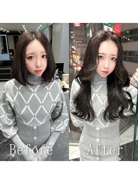 ARビューティー ギンザ(AR Beauty Ginza) グレーブラック#シールエクステ#韓国#ワンホンヘア#銀座