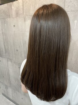 リティアンドビューティースタジオモッズシブヤ(LITTY&beauty studio M.O.D shibuya) #艶カラー#オリーブカラー#グレージュ#ベージュ