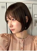 30代40代大人女性/前髪ありショートボブ/ショートヘア/髪質改善