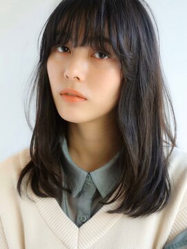 アンドレイ 表参道(andrey) [ANDREY]グレーベージュ/レイヤーロング/前髪パーマ黒髪カタログ