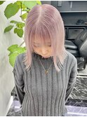 韓国風《ペールピンク》ハイトーン/ケアブリーチ/ダブルカラー