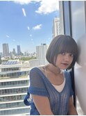 ぱつっとボブ