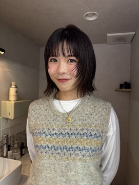 ネルケ 立川(nelke) フェイスレイヤーニュアンスボブ_ショートカット_20代30代