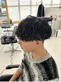 波巻きパーマ
