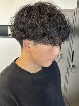 ニアウ 高崎店(Niau) 波巻きスパイラルパーマメンズマッシュメンズパーマ高崎市眉毛