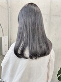 【ブリーチなしダブルカラー】透け感グレージュ★