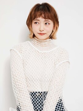 オンク 新宿(onk) ミディアムヘア/ショコラベージュ/ボブルフ/新宿駅