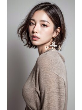 ラクヘアー 姪浜店(rak hair) 海外セレブ風ミディアム