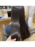 プレミアム髪質改善縮毛矯正(酸性タイプ)+骨格補正カット￥18150