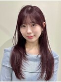 韓国風/レイヤー/小顔/前髪カット/髪質改善/グレージュ/透明感