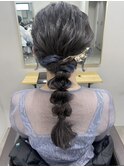 編みおろし/ヘアアレンジ/ヘアセット/結婚式セット/横浜/横浜駅