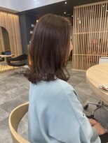 モカムースで軽やかなミディアムスタイル　　村田