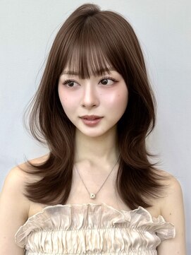 パルス ヨコハマ(PULSE yokohama) 韓国ミディアムレイヤー髪質改善クリアベージュ