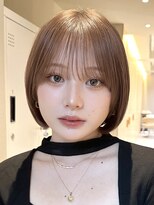 サンド 名古屋(sand)&nbsp;アプリコットオレンジくびれヘアハイライトカラー名古屋ショート