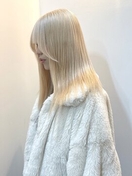 カシェル(cashel kishaba) 赤履歴からコツコツブロンド！