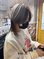 ルーナヘアー(LUNA hair)&nbsp;ウルフミックスカラー/デザインカラー/絶壁解消ウルフ20代30代