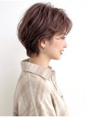ショートレイヤー/ラベンダー/ブラウン/デジタルパーマp上尾!
