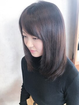 ヘアーサロンカルド(hair salon CALDO) セミディ アメジストアッシュ