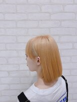 ビス ヘア アンド ビューティー 西新井店(Vis Hair＆Beauty) ホワイトベージュ/ブリーチ/ハイトーン/プラチナ/ボブ/10代20代