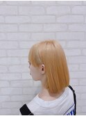ホワイトベージュ/ブリーチ/ハイトーン/プラチナ/ボブ/10代20代