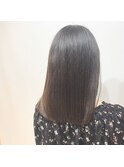 ツヤ髪×ロブスタイル