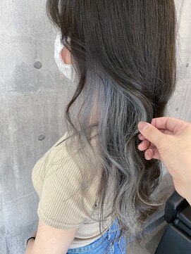 エンリッチヘア(enrich hair) インナー カラー　ホワイトグレージュ　髪質改善トリートメント