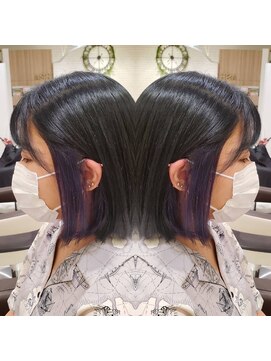 アッシュ 津田沼(Ash) イヤリングカラー(パープルガーネット)