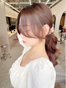 ラルムバイシー 新宿(LARME by Sea) 韓国前髪顔周り×くびれヘア【新宿/髪質改善】おくれ毛.小顔ヘア