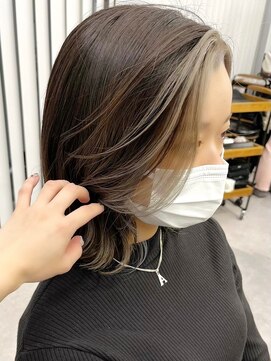 ネオリーブ クーロ(Neolive curro) インナーカラーイヤリングカラー×美髪ミディ[横浜/東神奈川]14