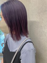 エウペ 渋谷(WEUPE)&nbsp;斜めバング/グレージュカラー/デザインカラー/シルキーベージュ