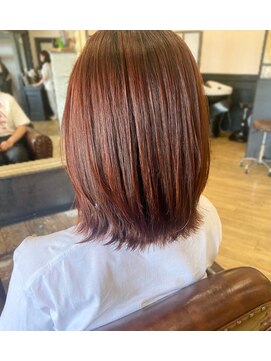 ラポール(RAPPORT) 暖色カラー×くびれボブ