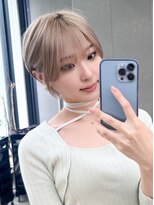ロンドシエル 横浜(Lond ciel)&nbsp;前髪×韓国美人ショート×シルキーベージュ【横浜ヘルシー】