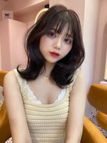 ボタン シブヤ(VOTAN SHIBUYA)&nbsp;ラベンダー/グレージュ/韓国ヘア/渋谷/レイヤー/顔まわり