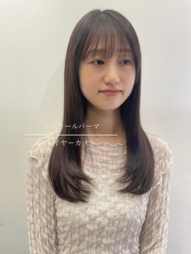 アピッシュ ギンザ(apish ginza) ワンカールパーマ/デジタルパーマ/レイヤーカット/韓国風パーマ