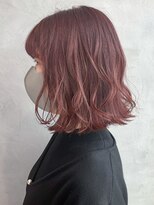 アイティー バイ アルバム 中野店(IT by ALBUM) ミルクティーピンクベビーピンクニュアンスカラー_ba470591