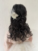 バサラ 大阪梅田店(VASARA)&nbsp;大阪浴衣レンタル　ハーフアップ　推し活　ヘア