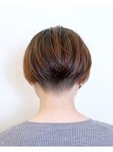 刈り上げショート#ブリーチなし#ショート#ケアカラー#豊橋#豊川