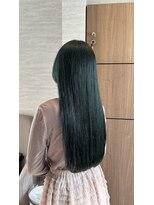 コンティバイミラートーク(CONTY by MIRROR TALK) ブリーチあり/深みグリーン/ロングヘア