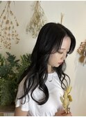 黒髪コンサバロングレイヤー