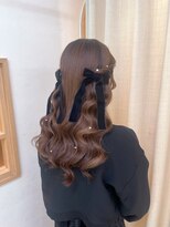 ソノ(sono)&nbsp;ハーフツイン　参列ヘア　イベントヘア