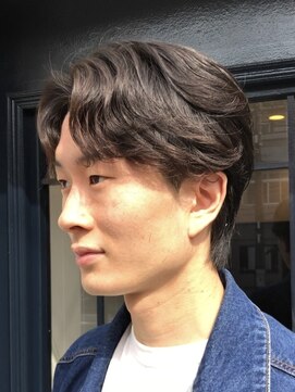 メンズココ 清澄白河店(MENS COCO) ニュアンスパーマ/センターパート/韓流ヘア/フェザーパーマ