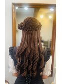 ロングヘアセット